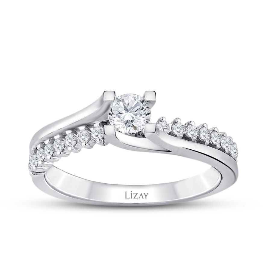 0.45 Carat Diamond Round Solitaire Engagement Ring