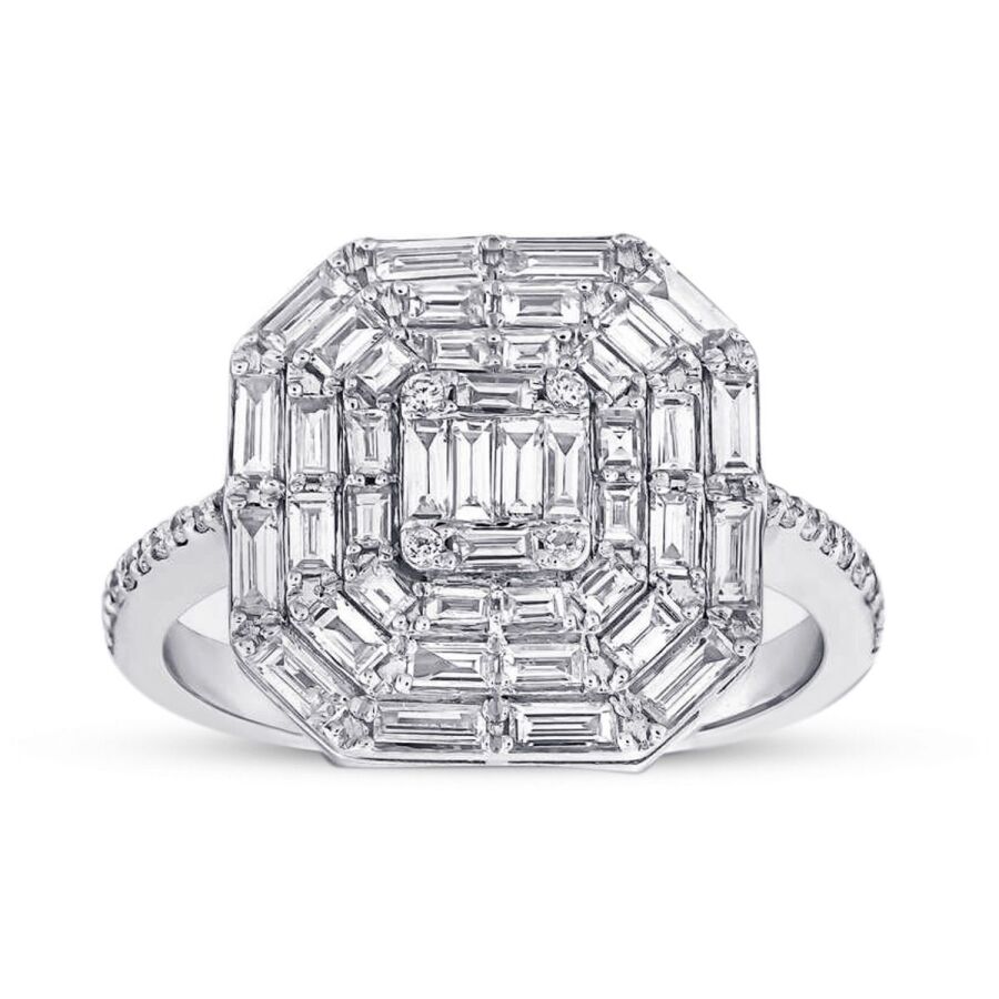 1.01 Carat Diamond Baguette Ring