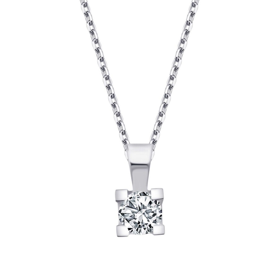 0.15 Carat Diamond Solitaire Necklace