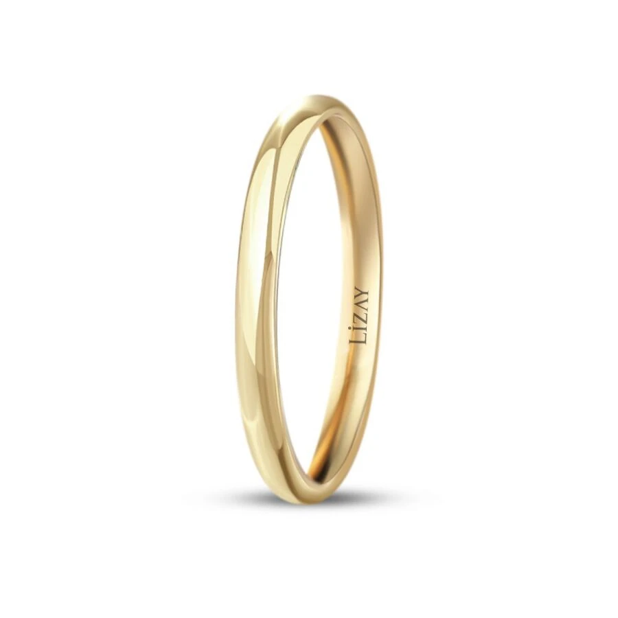 Three Millimeter Gold Classic Wedding Band