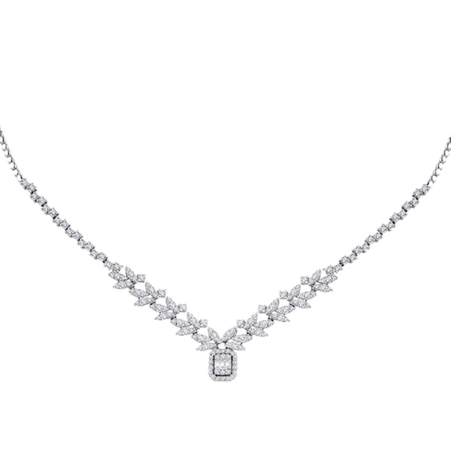 2.30 Carat Diamond Baguette Neckband