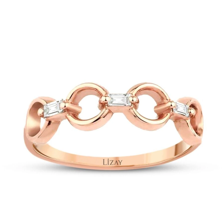 0.13 Carat Diamond Baguette Ring