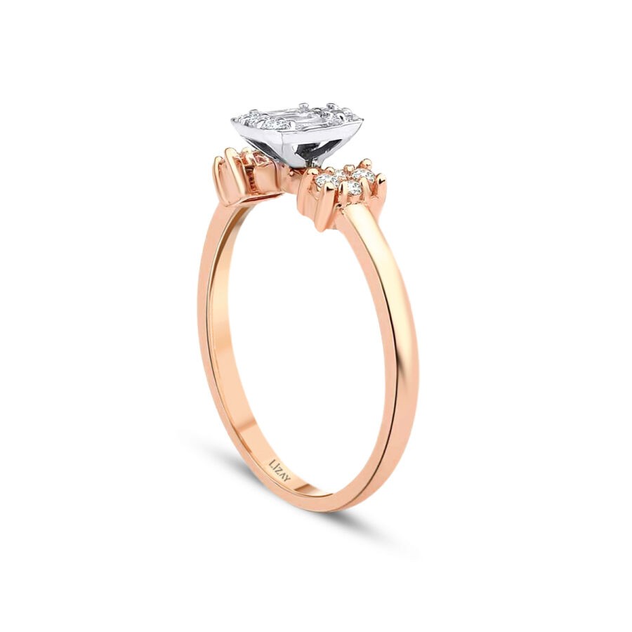 0.38 Carat Diamond Baguette Ring