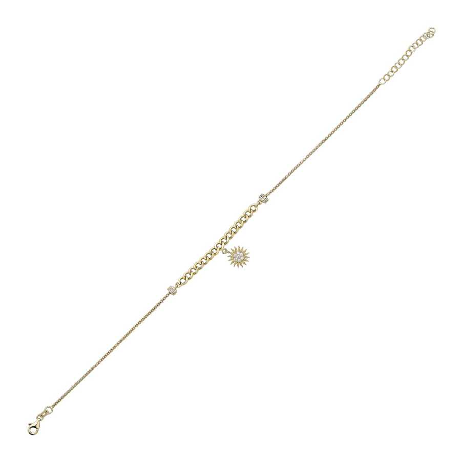 Gold Sun Anklet
