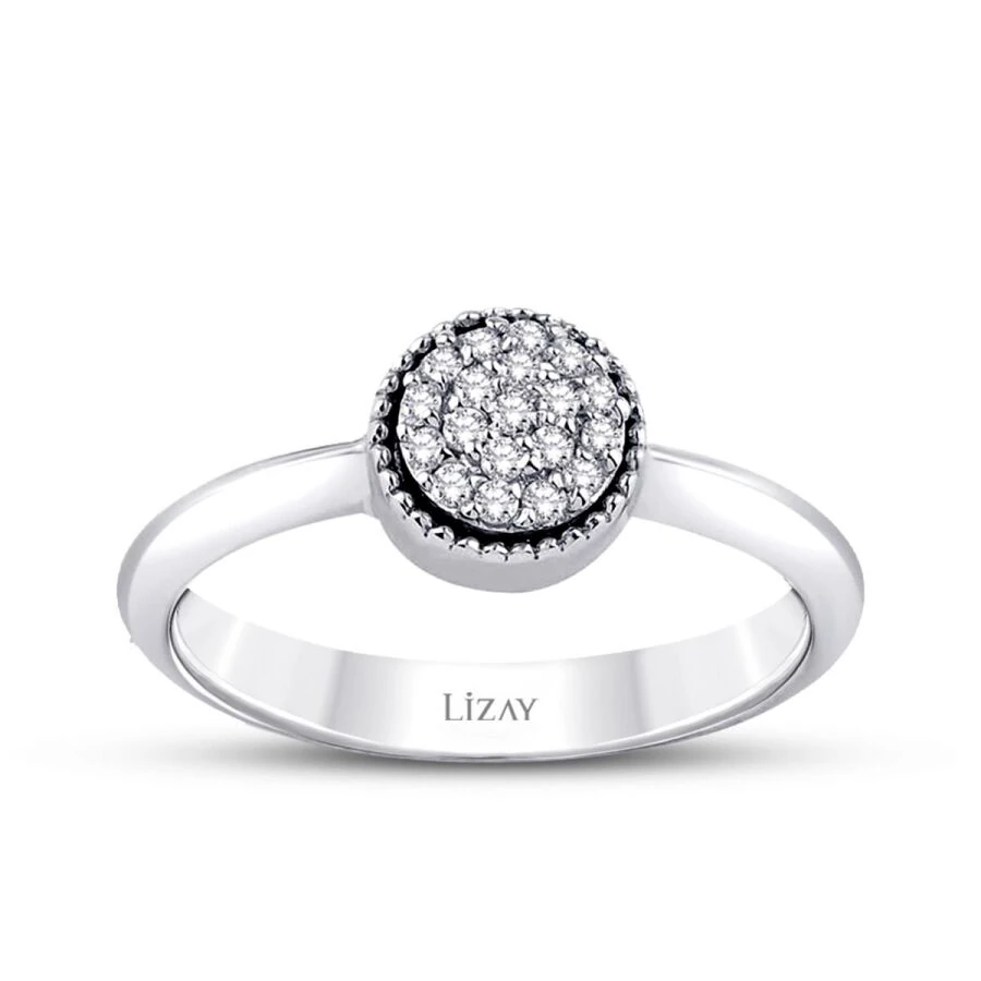 0.14 Carat Diamond Round Ring