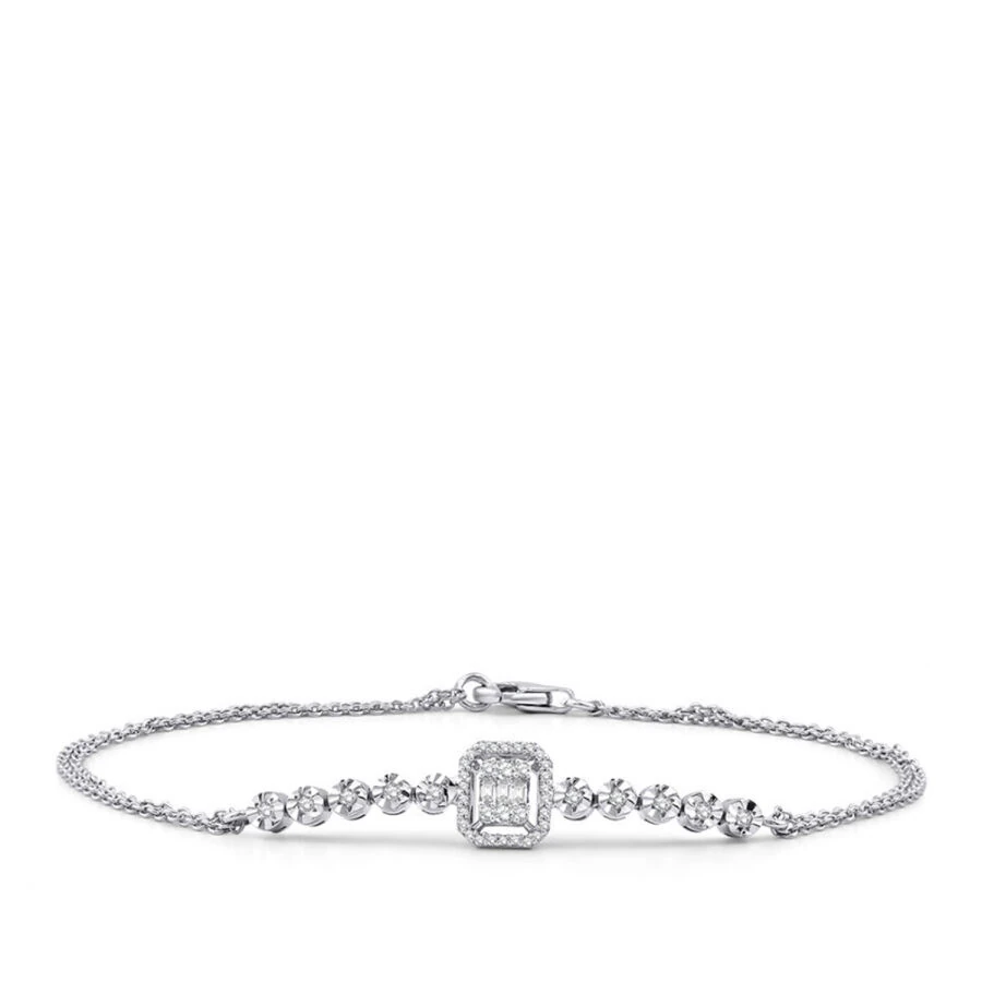 0.21 Carat Diamond Baguette Bracelet