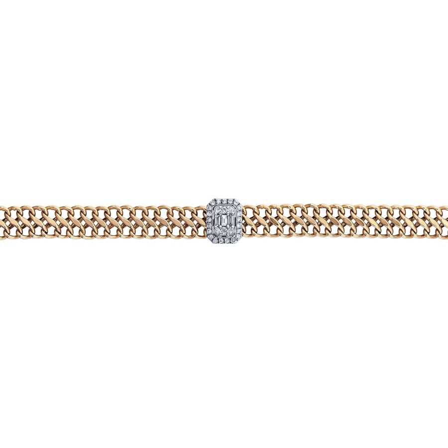 0.21 Carat Diamond Baguette Bracelet