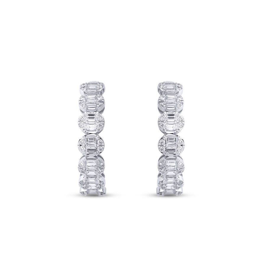 1,01 Karat Diamant Baguette Ohrringe