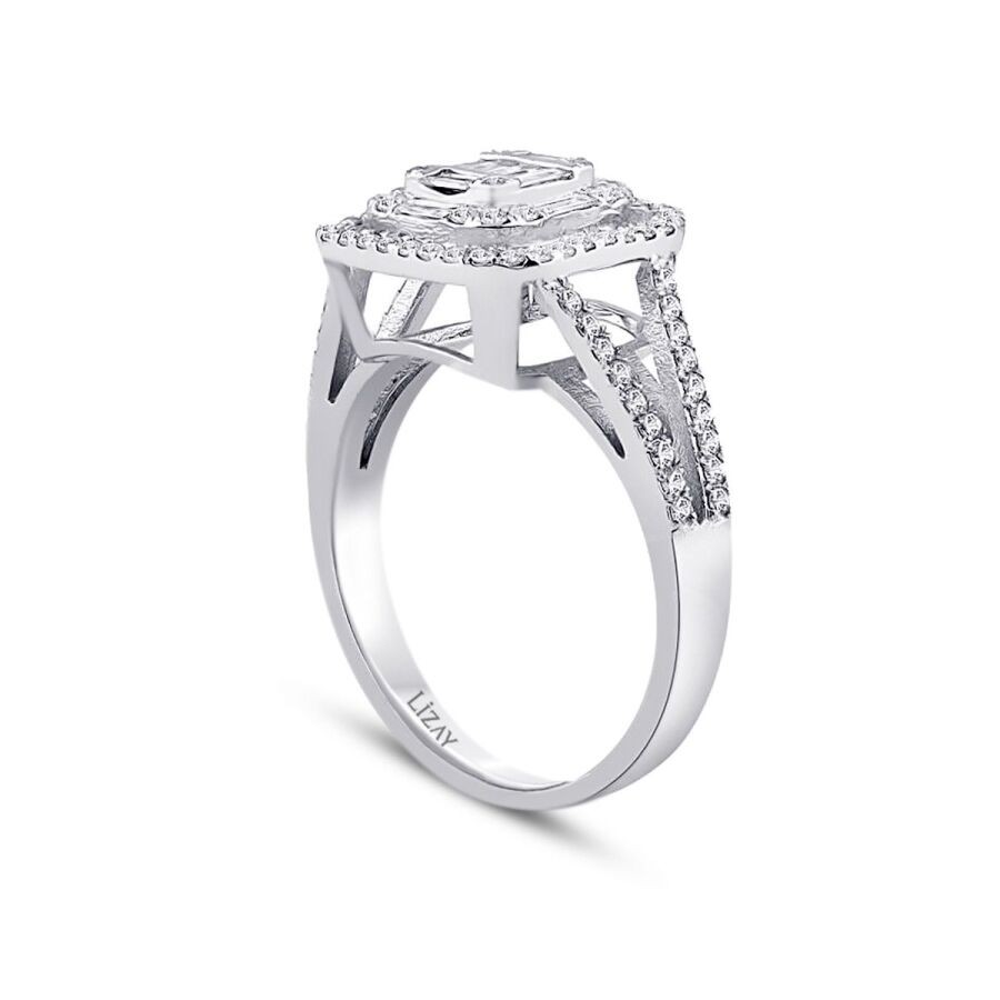 0.68 Carat Diamond Baguette Ring