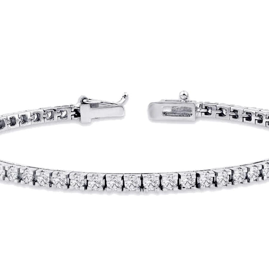 3.89 Carat Diamond Tennis Bracelet