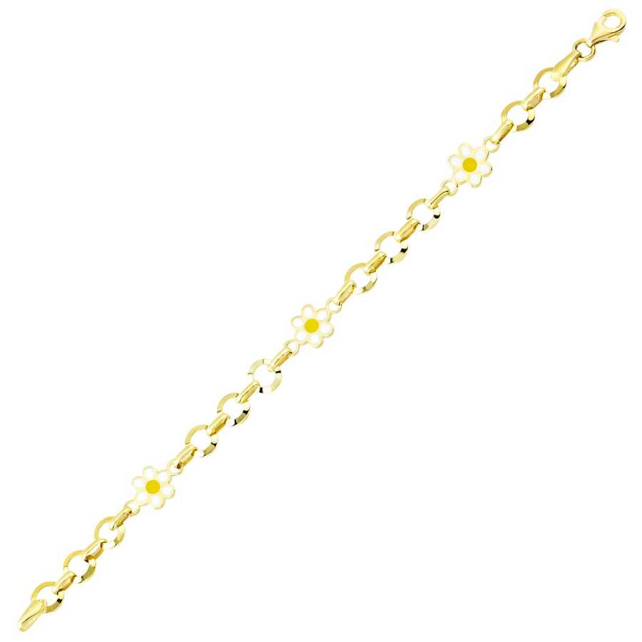 Gold Gänseblümchen Armband