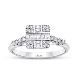 0.34 Carat Diamond Baguette Ring
