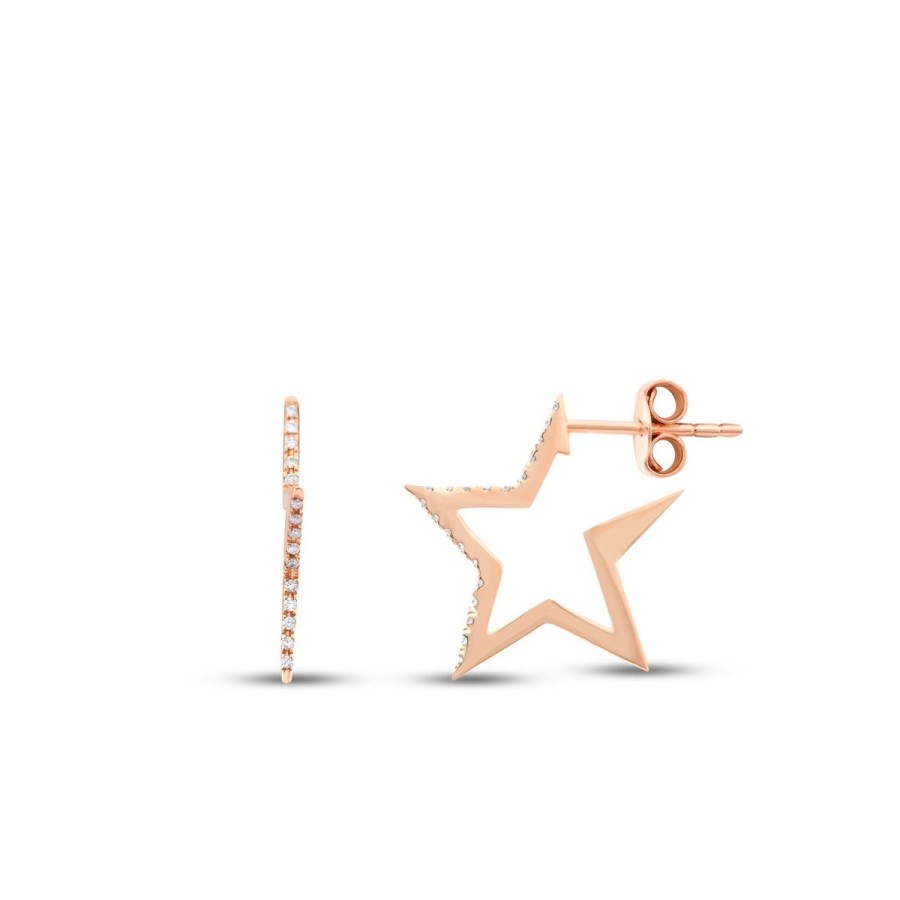 0.10 Carat Diamond Star Ring