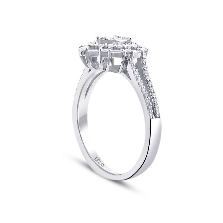 0,54 Karat Diamant Baguette Ring