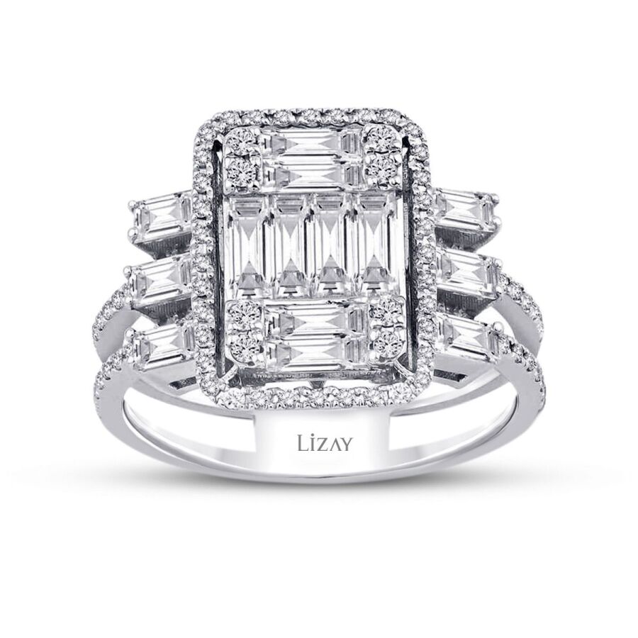 1.40 Carat Diamond Baguette Ring