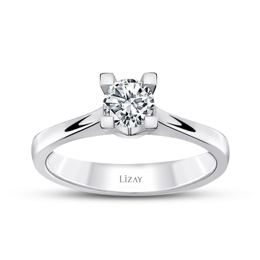 0.40 Carat Diamond Round Solitaire Engagement Ring