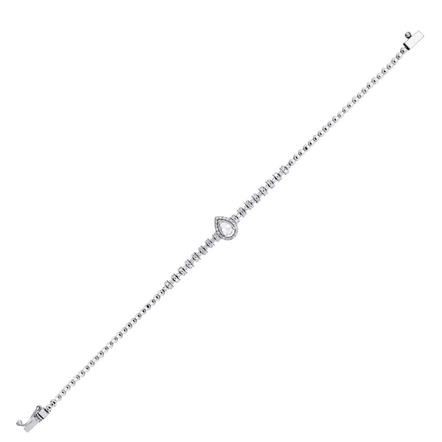 0.96 Carat Diamond Pear Trend Bracelet