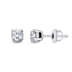 0,61 Karat Diamant Solitär Ohrring