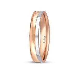 Gold Two-Tone Wedding Band