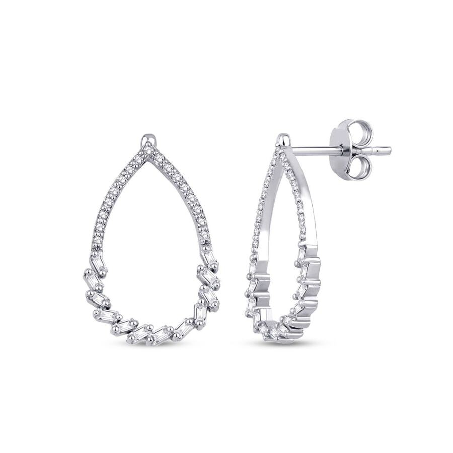 0,40 Karat Diamant Baguette Ohrringe