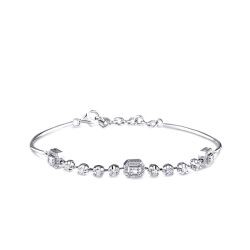 0.46 Carat Diamond Baguette Bangle