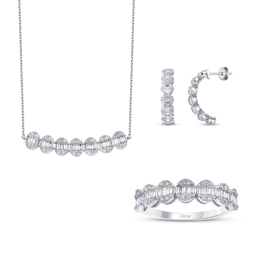 2.03 Carat Diamond Baguette Set