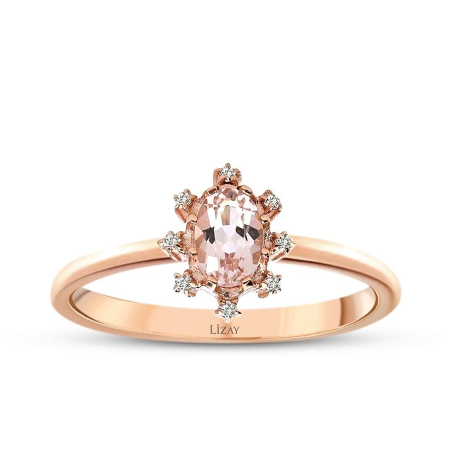 0.44 Carat Diamond Colored Stone Ring