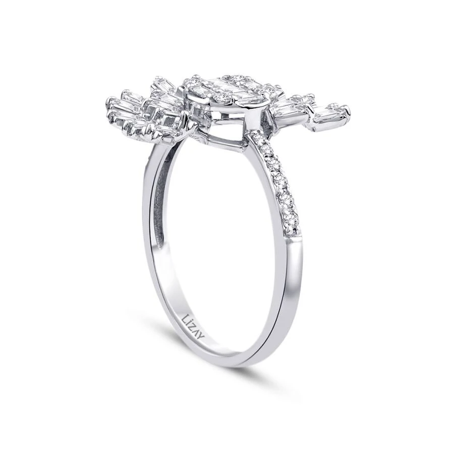0.79 Carat Diamond Trend Baguette Ring