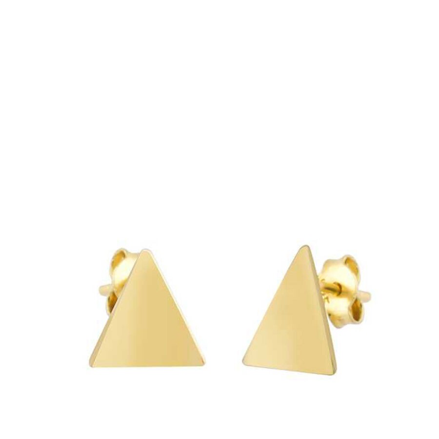 Gold Triangle Earring