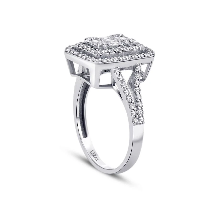 0.68 ct. Diamant Baguette Ring