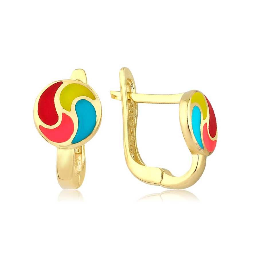 Gold Colored Children's Earrings