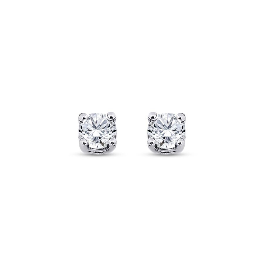 0.40 Carat Diamond Solitaire Earrings