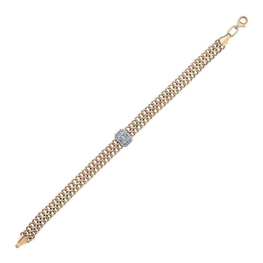 0.21 Carat Diamond Baguette Bracelet
