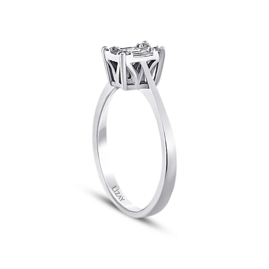 0.17 Carat Diamond Baguette Ring
