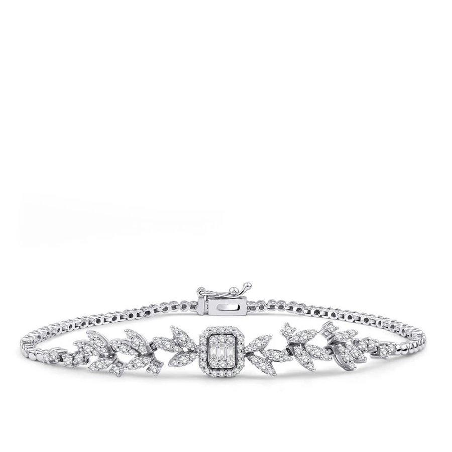 0.91 Carat Diamond Baguette Bracelet