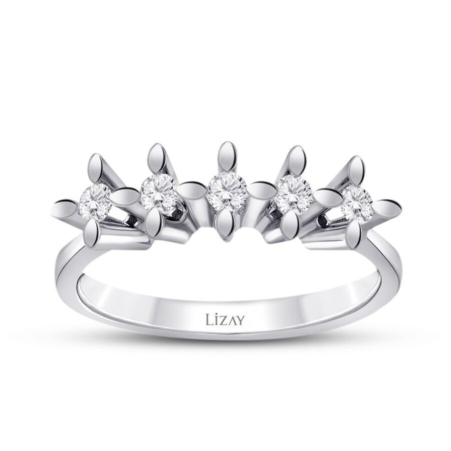 0,41 Karat Diamant Fünf-Stein Ring