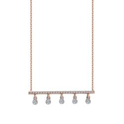 0.22 Carat Diamond Five-Stone Necklace
