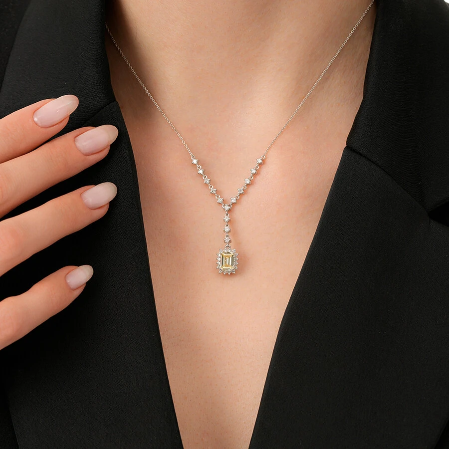 2.12 Carat Diamond Fancy Necklace