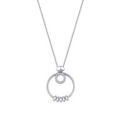 0.22 Carat Diamond Baguette Necklace