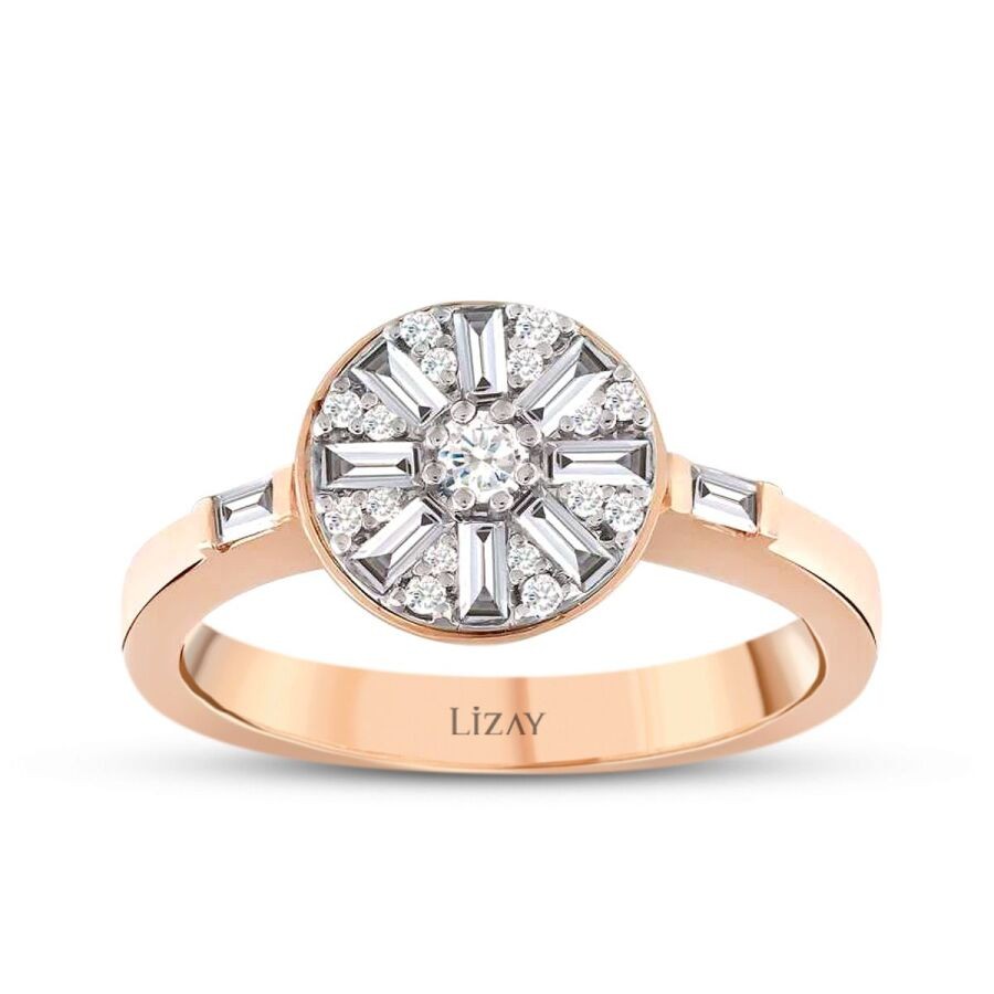 0,37 Karat Diamant Baguette Trend Ring