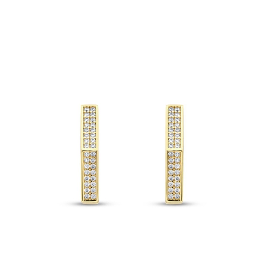 Gold Pentagon Creolen