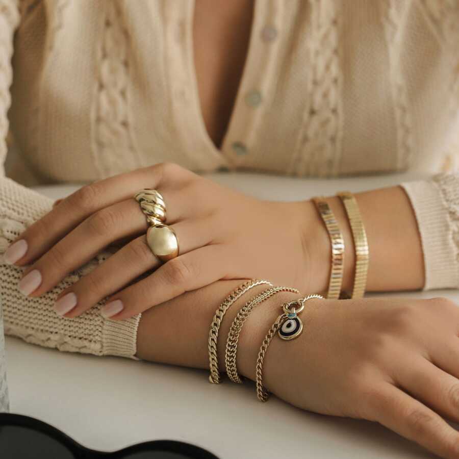 Gold Twisted Ring