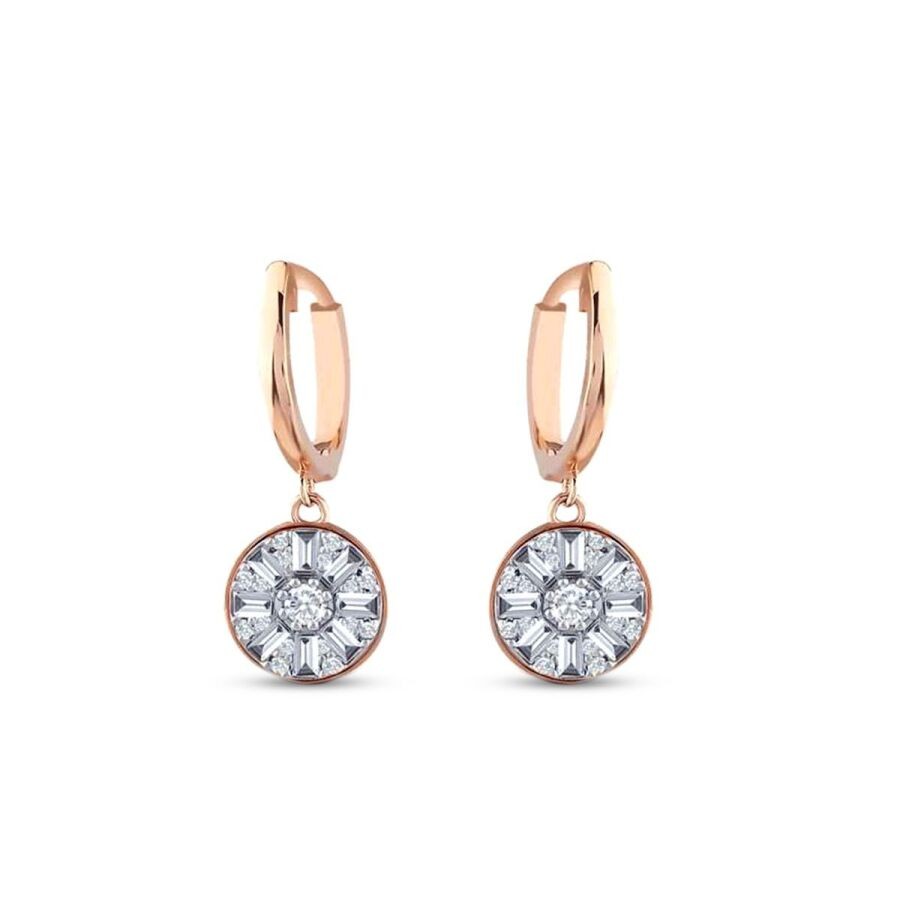 0.60 Carat Diamond Trend Baguette Earrings