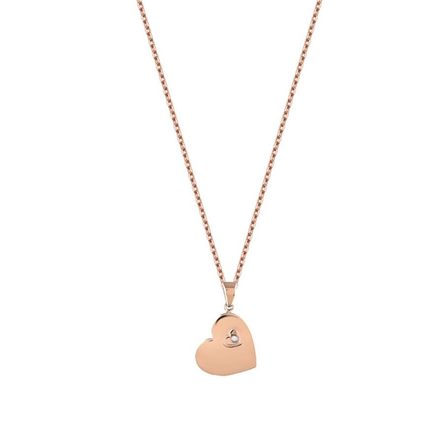 0.01 Carat Diamond Trend Heart Necklace