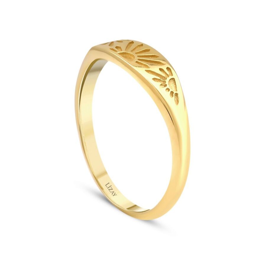 Gold Sun Trend Ring