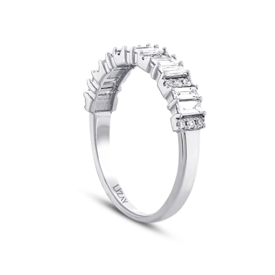 0.47 Carat Diamond Half-Eternity Baguette Ring