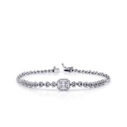 0,90 Karat Diamant Baguette Armband