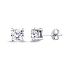 0.62 Carat Diamond Solitaire Earring