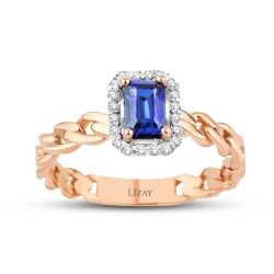 0.92 Carat Diamond Sapphire Ring