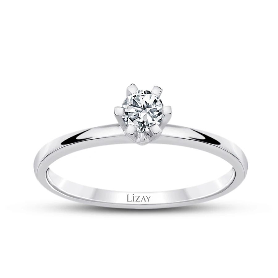 0.25 Carat Diamond Round Solitaire Engagement Ring
